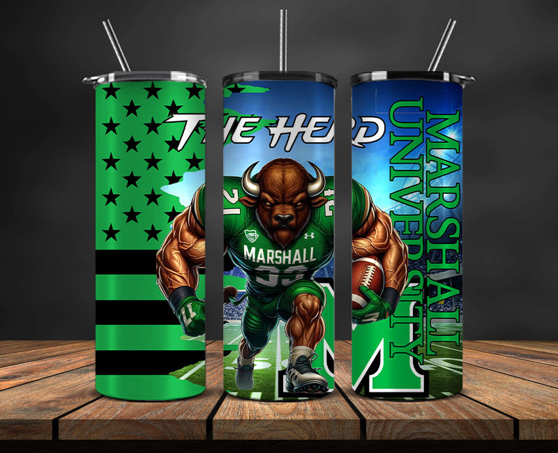 Marshall Tumbler Wrap, NCAA University College Tumbler Wraps DS-23