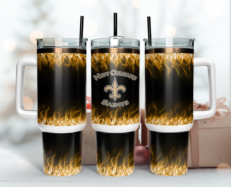 New Orleans Saints 40oz Tumbler,NFL Tumbler Wrap , 40oz Tumbler Sublimation Png , 40oz Tumbler Wrap 23