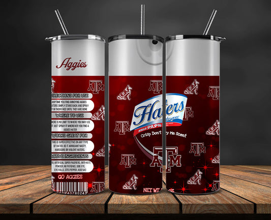 Aggies Haters BeGone Tumbler Wrap, College Haters BeGone Tumbler Png 23