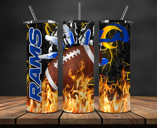 Los Angeles Rams  Tumbler Wrap, Fire Hand Tumbler Wrap DS 24