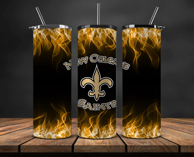 Saints Tumbler Wrap ,Tumbler 20oz with fire effect 24