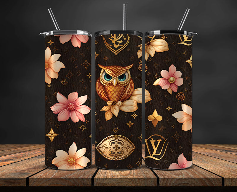 Logo LV 3d Inflatable, Fashion Patterns, Logo Fashion Tumbler 24