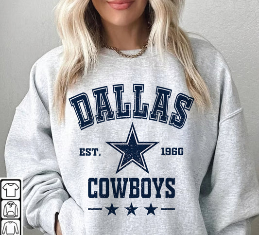 Dallas Cowboys Football Sweatshirt png ,  T-Shirt Png, NFL T-Shirt Design 256