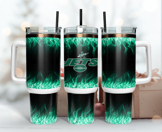 New York Jets 40oz Tumbler,NFL Tumbler Wrap , 40oz Tumbler Sublimation Png , 40oz Tumbler Wrap 25