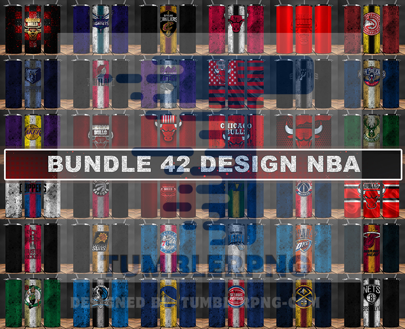 Bundle NBA Logo Tumbler Wrap, Bundle Sport Tumbler 25
