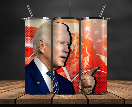 Joe Biden 2024 Tumbler Wrap,Joe Biden 2024 ,Presidential Election 2024 ,Race To The White House 25