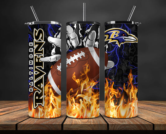 Baltimore Ravens Tumbler Wrap, Fire Hand Tumbler Wrap DS 25