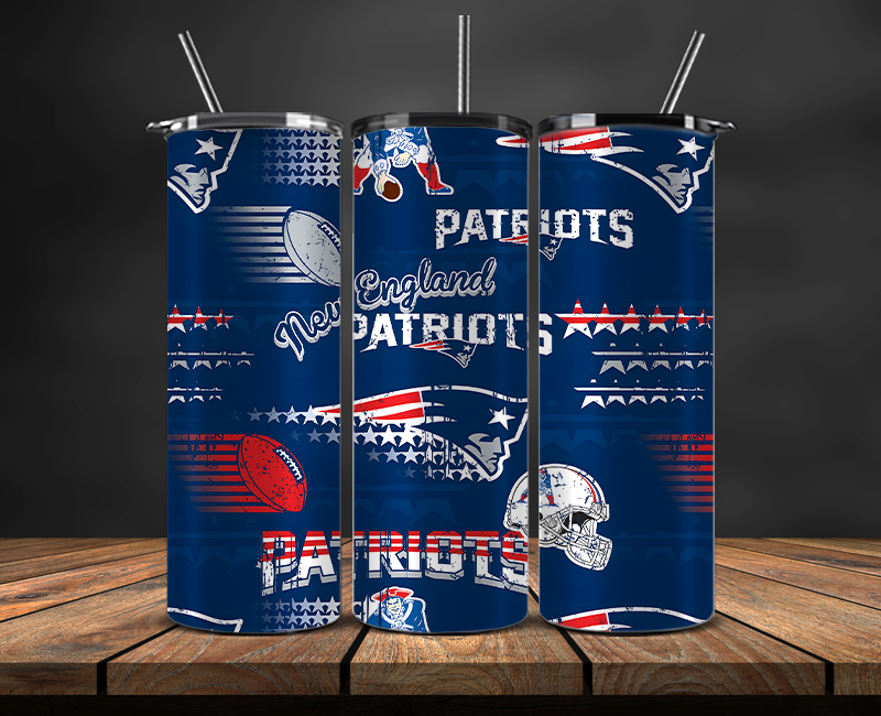 New England Patriots Tumbler Wrap, NFL Trendy Tumbler 25