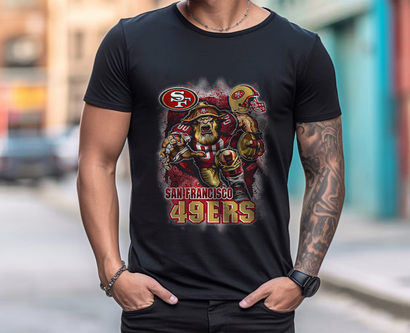 San Francisco 49ers  TShirt, Trendy Vintage Retro Style NFL Unisex Football Tshirt, NFL Tshirts Design 26
