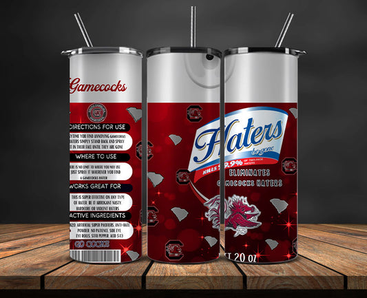 Gamecocks Haters BeGone Tumbler Wrap, College Haters BeGone Tumbler Png 26