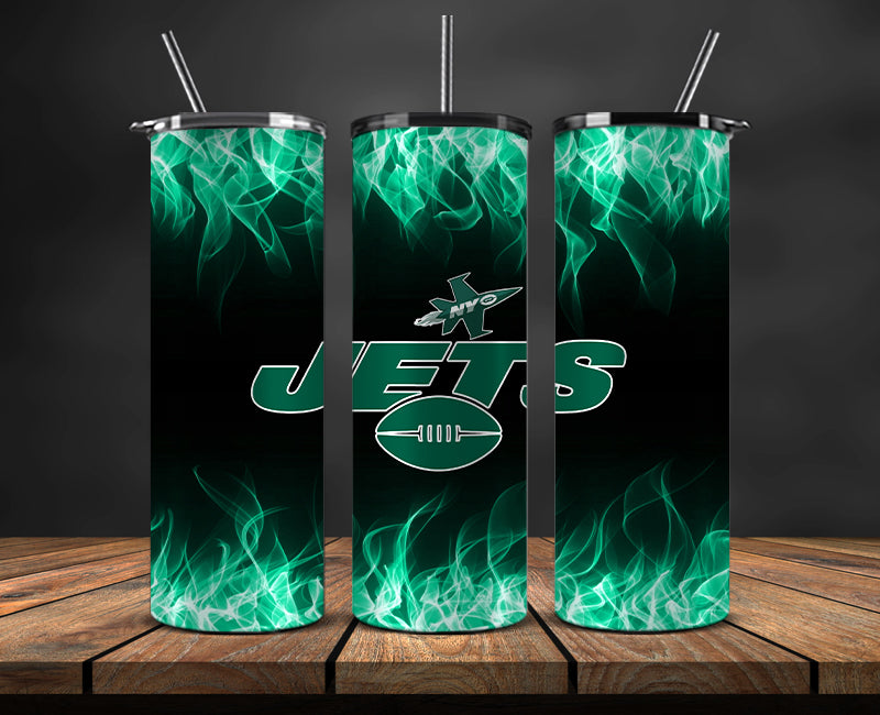 NY Jets Tumbler Wrap ,Tumbler 20oz with fire effect  26