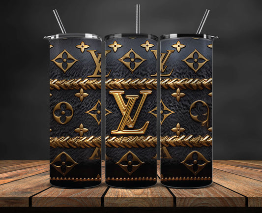 Logo LV 3d Inflatable, Fashion Patterns, Logo Fashion Tumbler 26