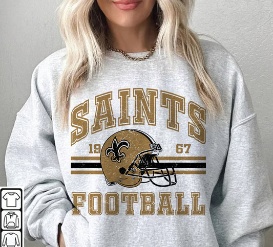 New Orleans Saints Football Sweatshirt png ,  T-Shirt Png, NFL T-Shirt Design 27
