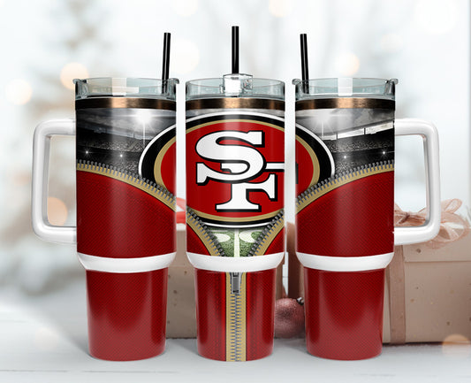 San Francisco 49ers 40oz Tumbler,NFL Tumbler Wrap , 40oz Tumbler Sublimation Png , 40oz Tumbler Wrap 60