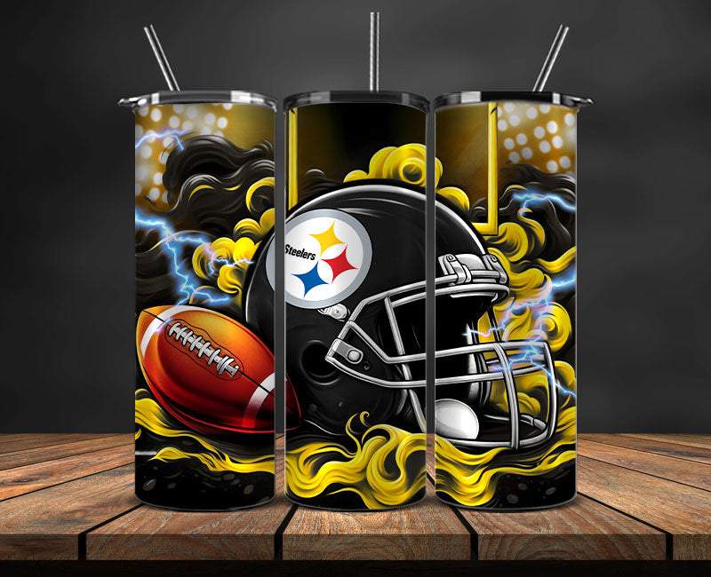Pittsburgh Steelers Tumbler Wraps,NFL Tumbler Wrap By AI, AI Tumbler Design 27