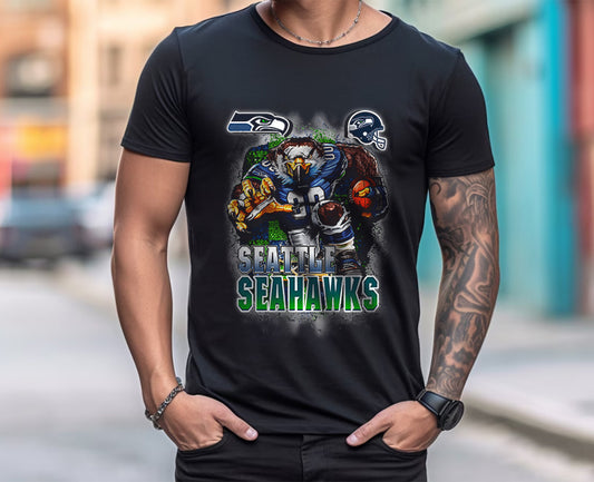 Seatrle Seahawwks TShirt, Trendy Vintage Retro Style NFL Unisex Football Tshirt, NFL Tshirts Design 27