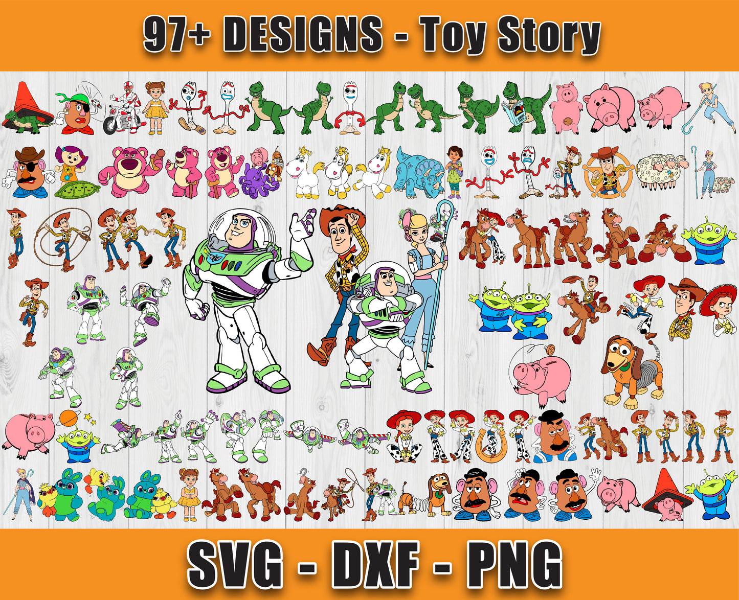 97 Designs Toy Story Svg Bundle, Bundle Cartoon Svg 27