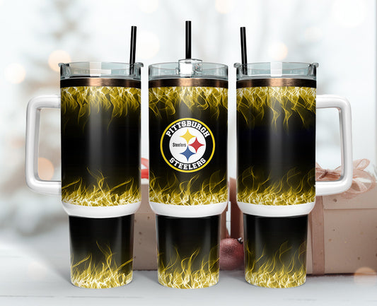 Pittsburgh Steelers 40oz Tumbler,NFL Tumbler Wrap , 40oz Tumbler Sublimation Png , 40oz Tumbler Wrap 27