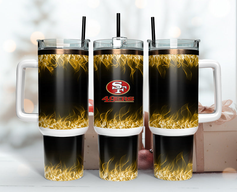 San Francisco 49ers 40oz Tumbler,NFL Tumbler Wrap , 40oz Tumbler Sublimation Png , 40oz Tumbler Wrap 28