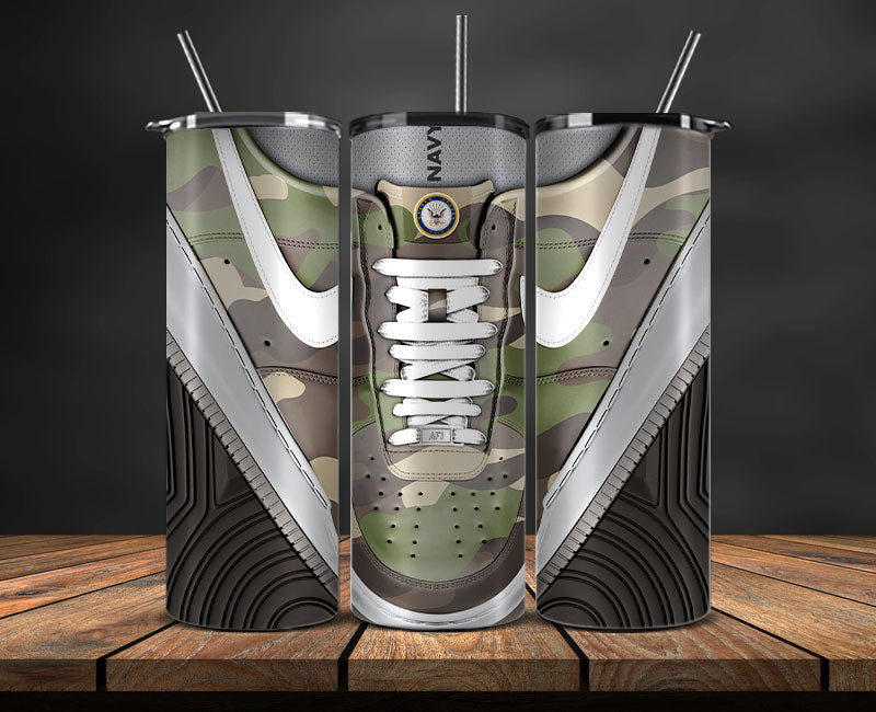 Navy Tumbler Wrap, Military Sneaker Tumbler Wrap 28