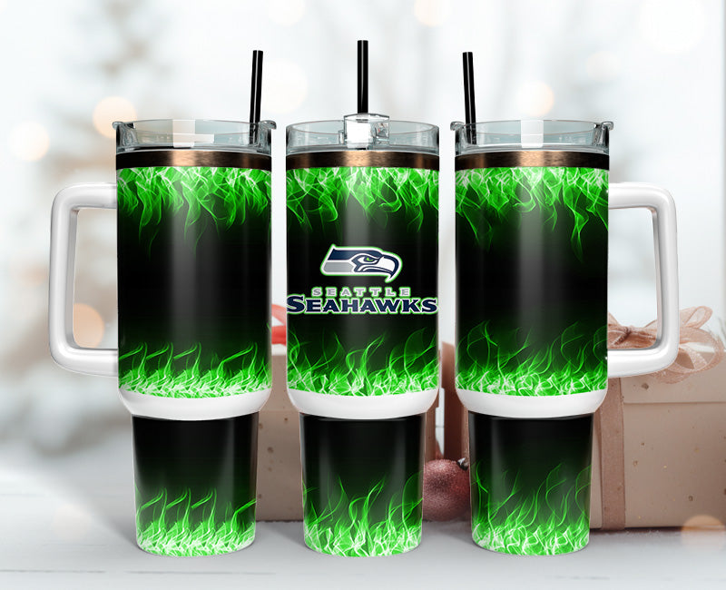 Seattle Seahawks 40oz Tumbler,NFL Tumbler Wrap , 40oz Tumbler Sublimation Png , 40oz Tumbler Wrap 29