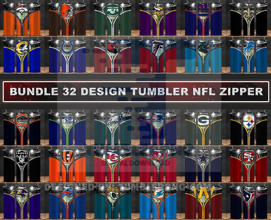 Bundle Logo Team NFL Tumbler Wrap, Bundle Sport Tumbler 29