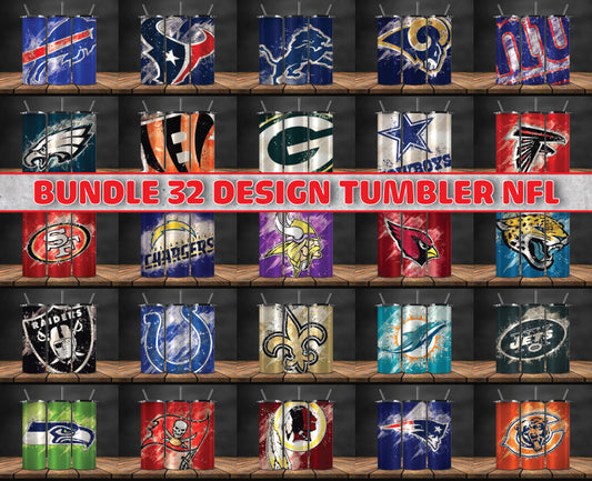 Bundle NFL  Logo Tumbler Wrap, Bundle Sport Tumbler 84