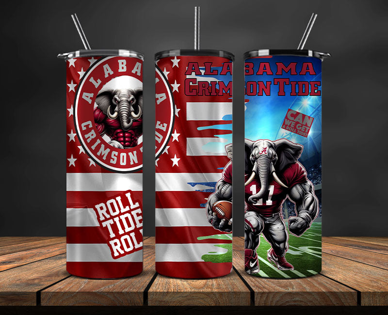 Alabama Tumbler Wrap, NCAA University College Tumbler Wraps DS-02