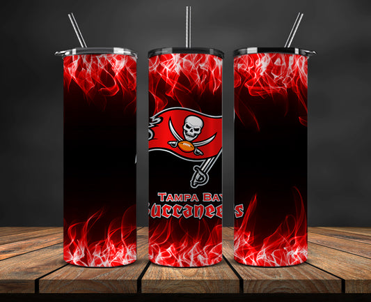 Tampa Bay Buccaneerss Tumbler Wrap ,Tumbler 20oz with fire effect  30