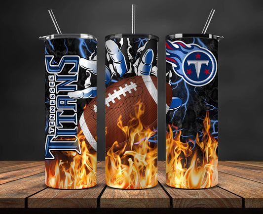 Tennessee Titans Tumbler Wrap, Fire Hand Tumbler Wrap DS 30