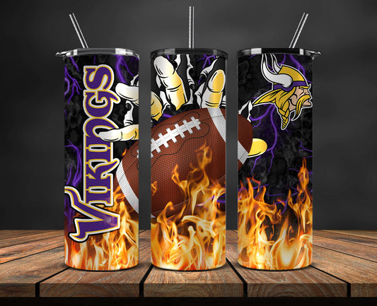 Minnesota Vikings  Tumbler Wrap, Fire Hand Tumbler Wrap DS 31