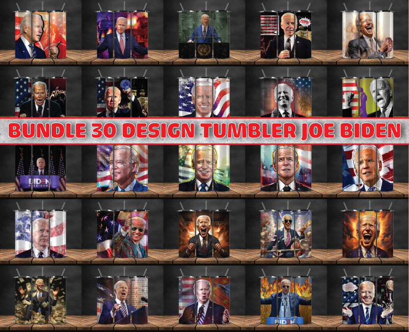 Bundle 30 Designs Joe Biden 2024 Tumbler Wrap,Joe Biden 2024 ,Presidential Election 2024 ,Race To The White House 31