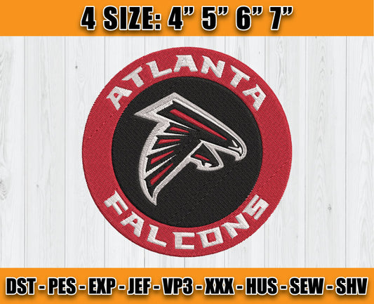 Atlanta Falcons Embroidery, NFL Falcons Embroidery, NFL Machine Embroidery Digital 31