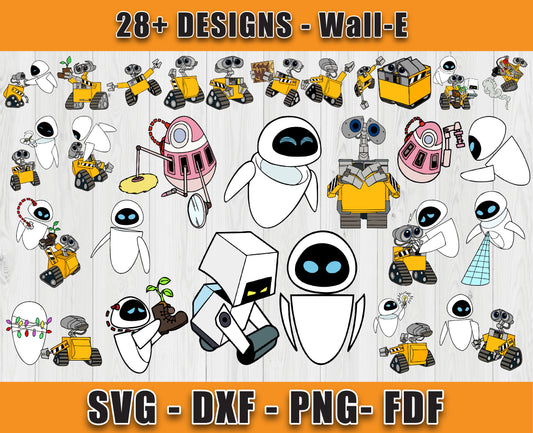 28 Designs Wall E Svg Bundle, Bundle Cartoon Svg 31