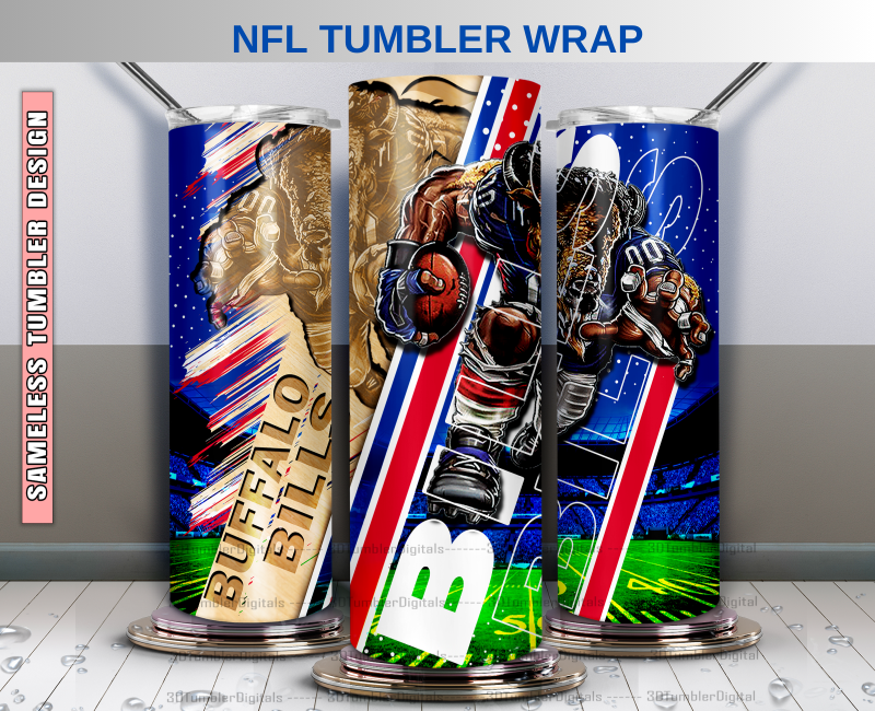 Buffalo Tumbler Wrap , Nfl Wood Mascot Tumbler Wrap, Nfl Mascot Tumbler 33