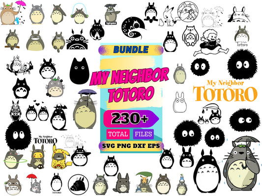 230 Totoro Svg Bundle, Bundle Cartoon Svg 33