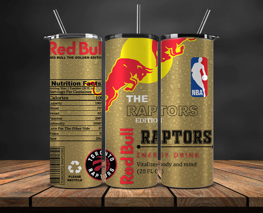 Toronto Raptors Tumbler Wraps, NBA Red Bull Tumbler Wrap 33