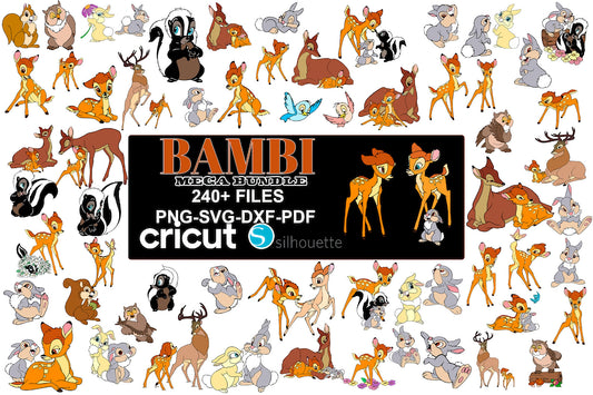 240 Bambi Mega Svg Bundle, Bundle Cartoon Svg 34