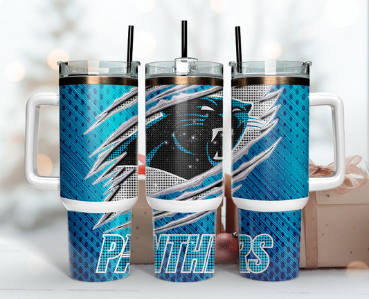 Carolina Panthers Tumbler 40oz Png, 40oz Tumler Png 35