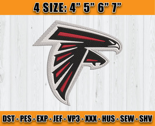 Atlanta Falcons Embroidery, NFL Falcons Embroidery, NFL Machine Embroidery Digital 35