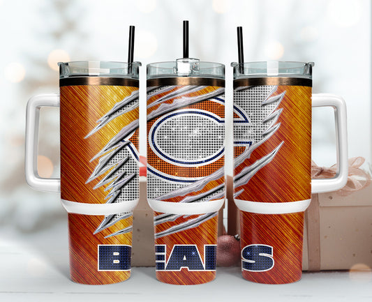 Chicago Bears Tumbler 40oz Png, 40oz Tumler Png 36