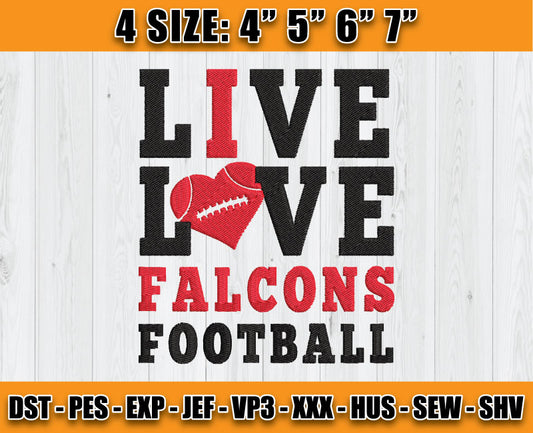 Atlanta Falcons Embroidery, NFL Falcons Embroidery, NFL Machine Embroidery Digital 36