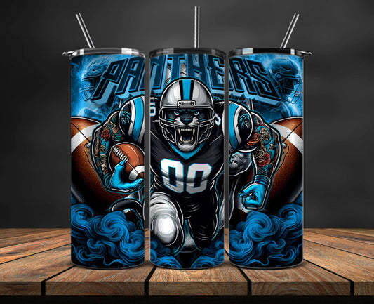 Carolina Panthers Tumbler Wrap, NFL Tumbler Wrap By AI, AI Tumbler Wrap 37