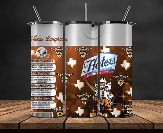 Texas Longhorns Haters BeGone Tumbler Wrap, College Haters BeGone Tumbler Png 37
