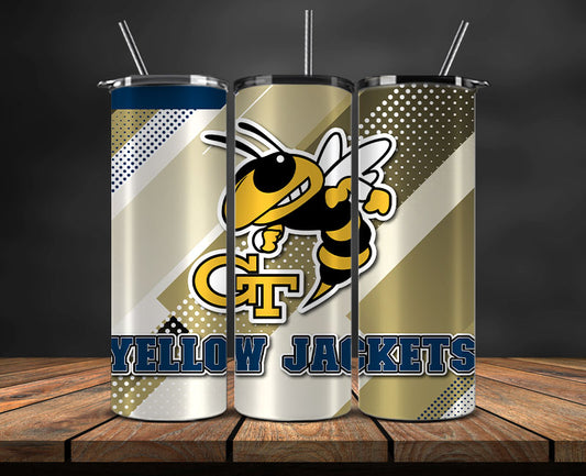 Yellow Jackets Logo 20 oz Tumbler Png ,College Football 20 Oz Tumbler Wrap 37
