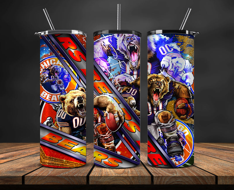 Chicago Bears Tumbler, Bears Logo, Mascot Football Png 38