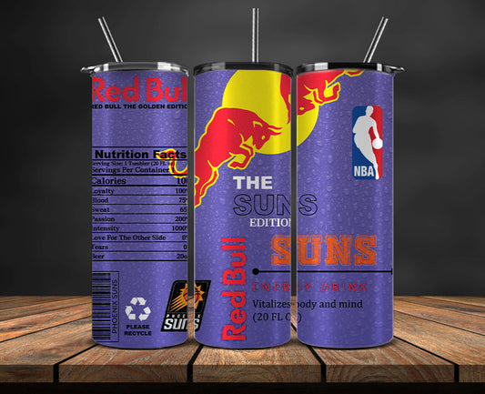 Phoenix Suns Tumbler Wraps, NBA Red Bull Tumbler Wrap 38