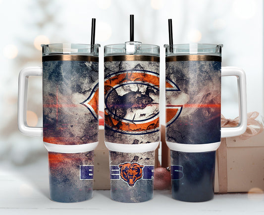 Chicago Bears Tumbler 40oz Png,  40oz Tumbler Skinny  38