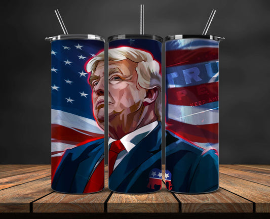 Donald Trump 2024 Tumbler Wrap,Trump 2024 ,Presidential Election 2024 ,Race To The White House 38