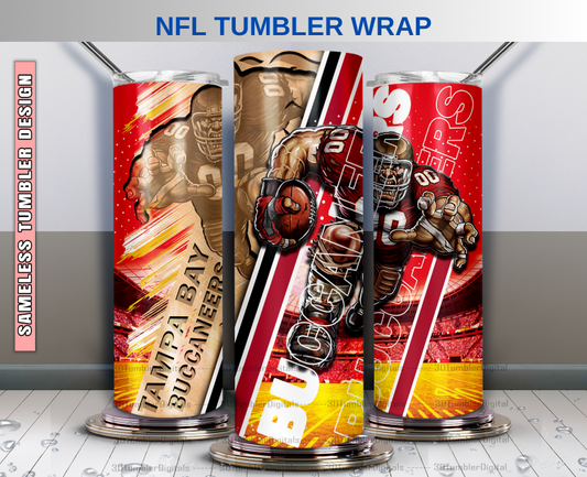 Tampa Bay Buccaneerss Tumbler Wrap , Nfl Wood Mascot Tumbler Wrap, Nfl Mascot Tumbler 39